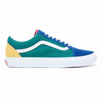 Vans Yacht Club Old Skool - Miesten Tennarit - Sininen/Vihreä/Keltainen